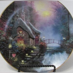 Thomas Kinkade Collector Plate - Falbrooke Cottage